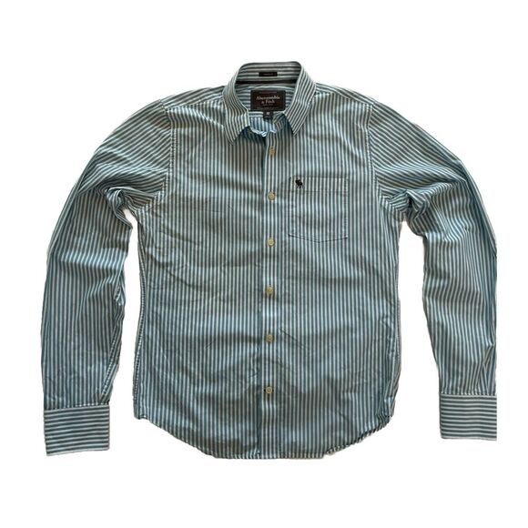 Vintage Abercrombie And Fitch Made In Hong Kong Pre-1997 Button Up Medium - Picture 5 of 11